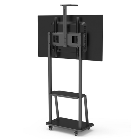 DQ Wall-Support Artemis Movil - Soporte TV de suelo Negro