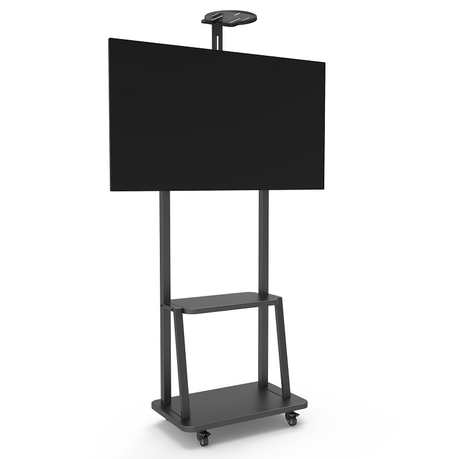 DQ Wall-Support Artemis Movil - Soporte TV de suelo Negro