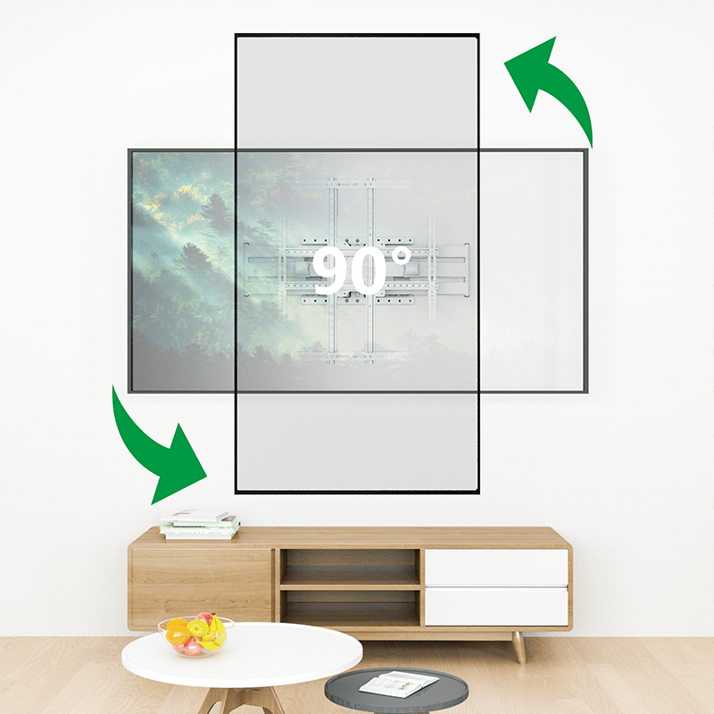 XTRARM Cratos 100 cm doble Rotate VESA 600 - Soporte TV de pared Blanco