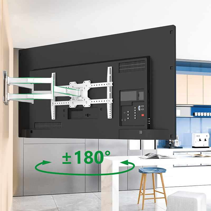XTRARM Cratos 100 cm doble Rotate VESA 600 - Soporte TV de pared Blanco