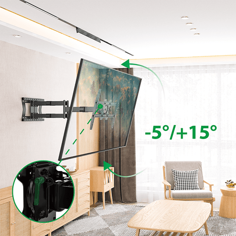 XTRARM Cratos 100 cm doble Rotate VESA 600 TV - Soporte TV de pared Negro