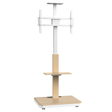 XTRARM Elite blanco/haya Móvil – Soporte Tv de pie eléctrico
