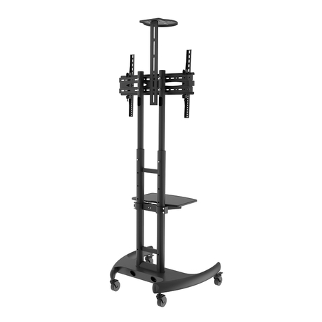 DQ Wall-Support Filia Móvil Negro – Soporte Tv de suelo