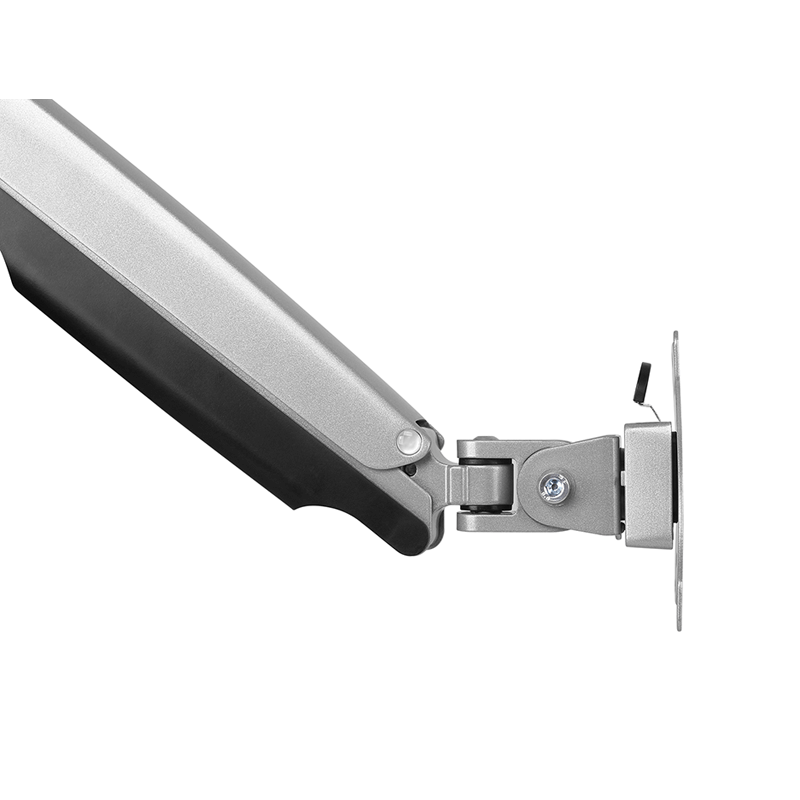 DQ Wall-Support Nika Brazo para un Monitor Gris con resorte de gas
