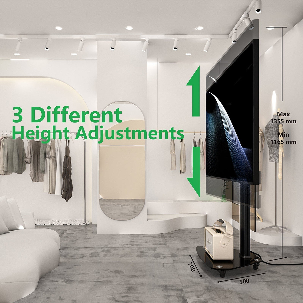 XTRARM Proton 100 Pie-TV Negro