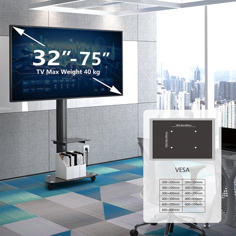 XTRARM Proton 300 Pie-TV Negro