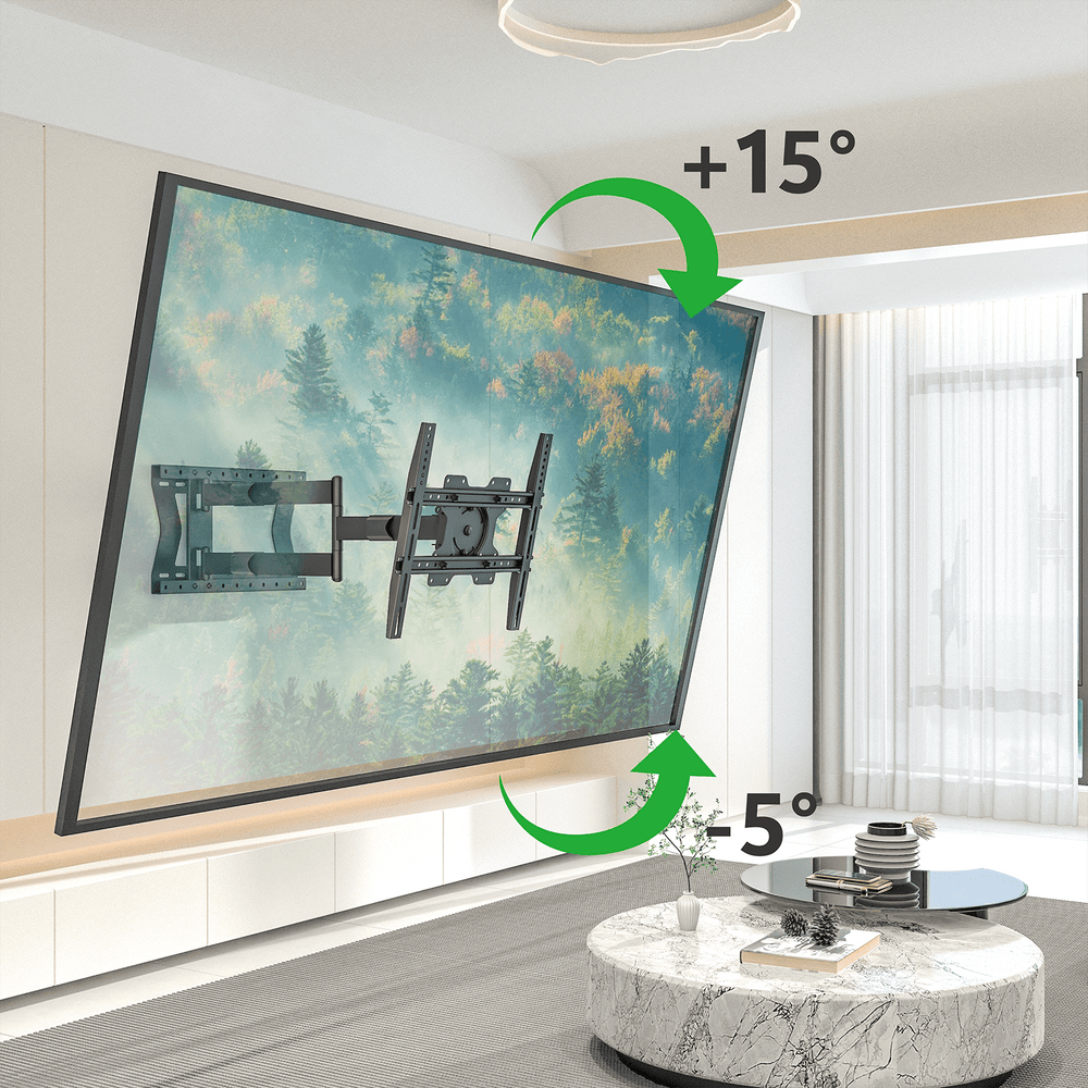 XTRARM Tantal 80 cm Flex - Soporte TV de pared Negro