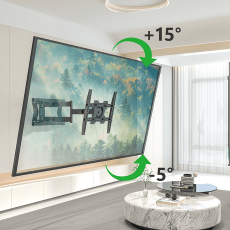 XTRARM Tantal 80 cm Flex - Soporte TV de pared Negro
