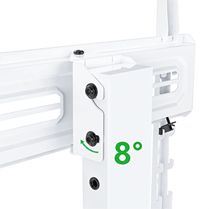 XTRARM TS1025 - Soporte TV roble blanco de mesa