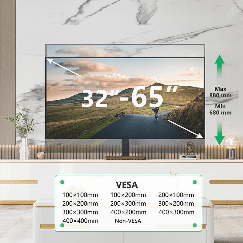 XTRARM TS1030 - Soporte TV Negro de mesa