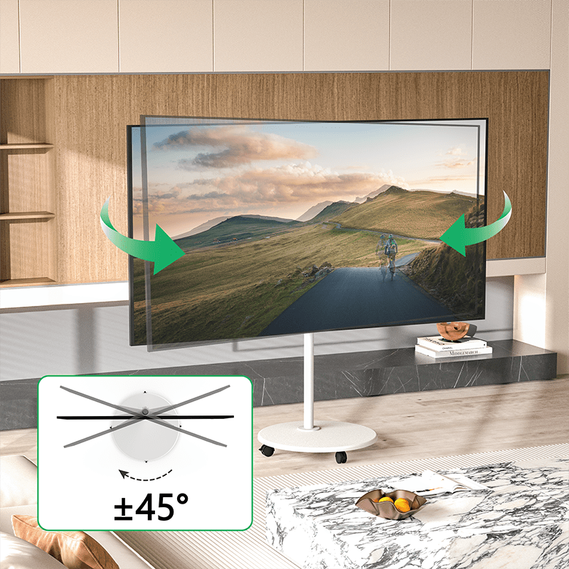 XTRARM Arius - Soporte TV dede suelo Blanco