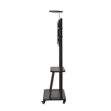 DQ Wall-Support Artemis Movil - Soporte TV de suelo Negro