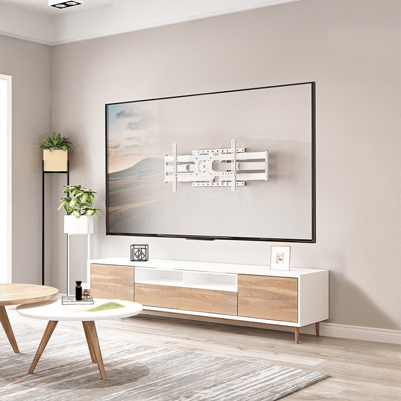 XTRARM Cratos 100 cm doble Rotate VESA 600 - Soporte TV de pared Blanco