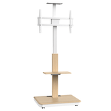 XTRARM Elite blanco/haya Móvil – Soporte Tv de pie eléctrico