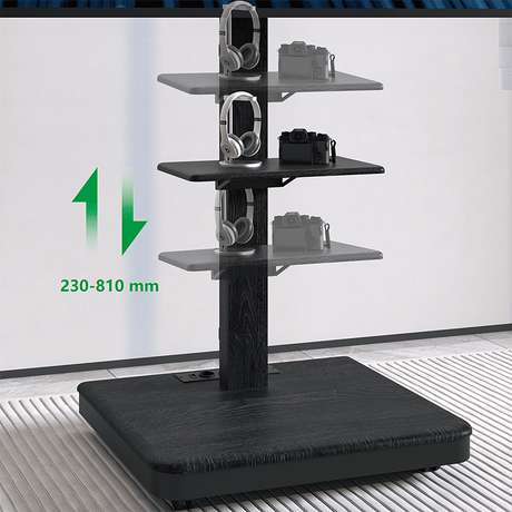 XTRARM Elite negro Móvil – Soporte Tv de pie eléctrico