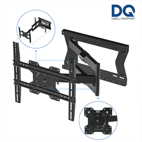 DQ Wall-Support Hercules 2.0 80 cm Flex - Soporte TV de pared Negro
