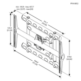 Vogel's Professional PFW 6852 Giratorio - Soporte TV de pared Negro