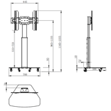 XTRARM Proton 100 Pie-TV aluminio