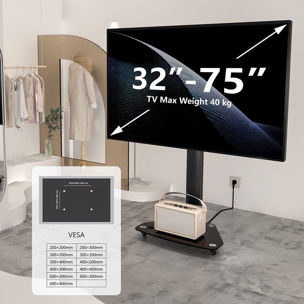 XTRARM Proton 100 Pie-TV Negro