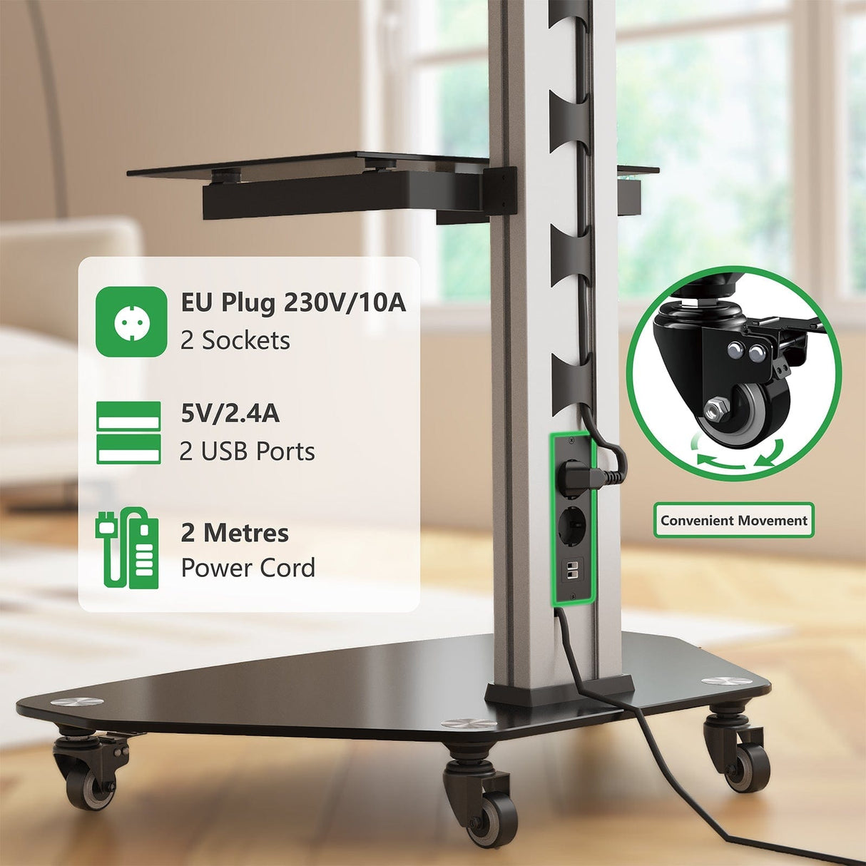XTRARM Proton 300 Pie-TV aluminio