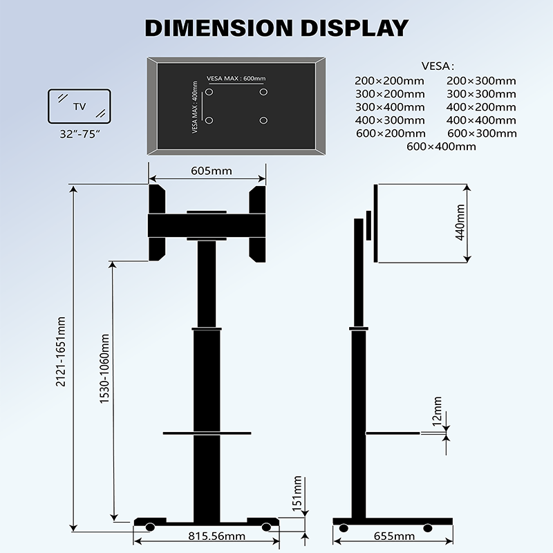 XTRARM Proton 500 Pie-TV Negro