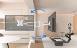 DQ Wall-Support Rotate XL 108,5 cm Giratorio - Soporte TV de pared Blanco