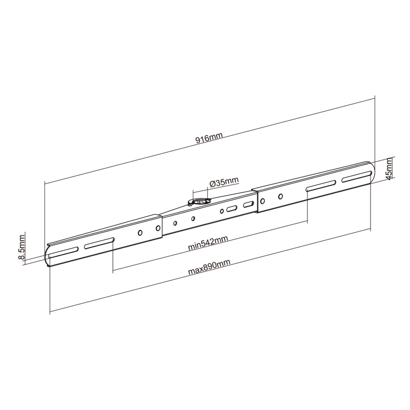 XTRARM Soporte barra de sonido para serie FS