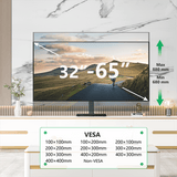 XTRARM TS1020 - Soporte TV negro de mesa