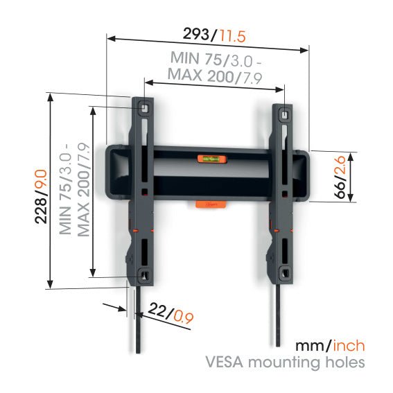 Vogel's TVM 3205 FIXED SMALL WALL MOUNT