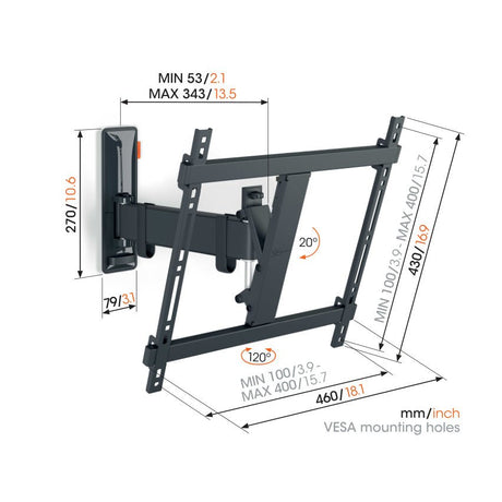 Vogel's TVM 3425 FULL MOTION M WALL MOUNT