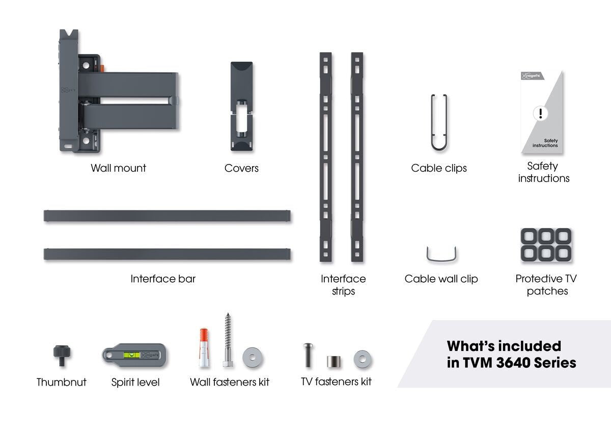 Vogel's TVM 3645 FULL MOTION+ L WALL MOUNT Black