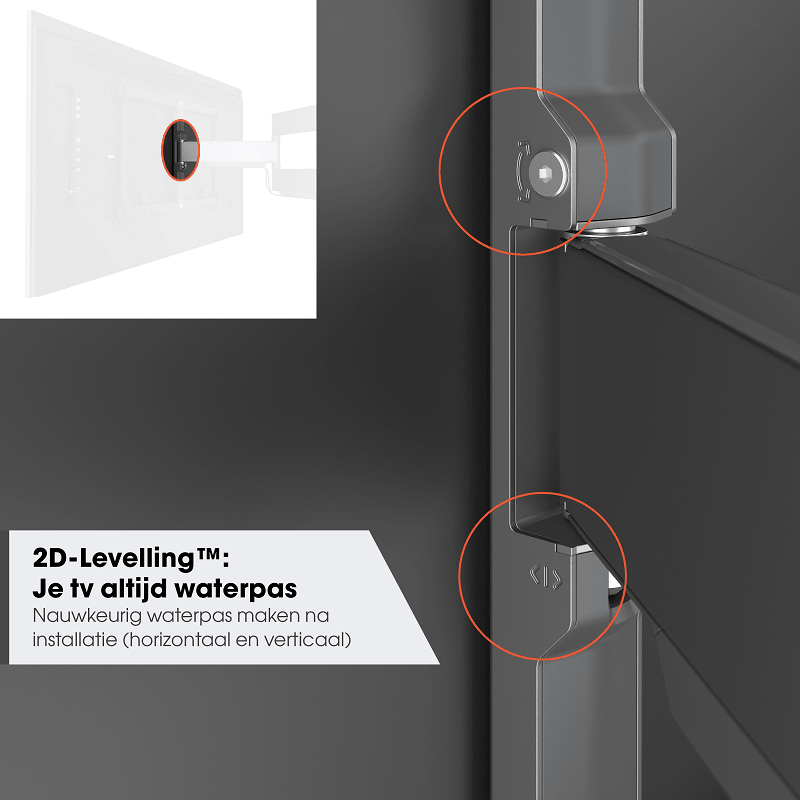Vogel's TVM 5645 Draaibare tv-beugel 40 -77 inch platinumgrijs