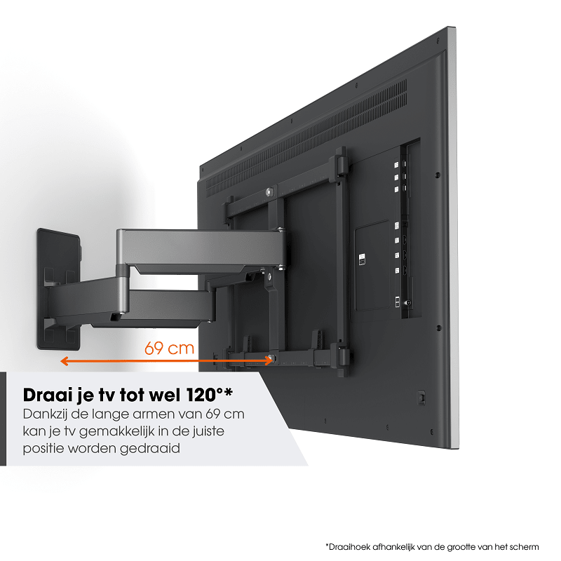 Vogel's TVM 5855 Draaibare tv-beugel 55 -100 inch platinumgrijs