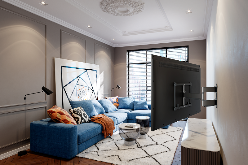 Vogel's TVM 5645 Draaibare tv-beugel 40 -77 inch platinumgrijs