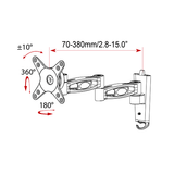 DQ Wall-Support VM-L39 - Soporte TV de pared Negro