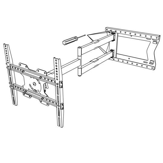 XTRARM Segunda oportunidad: Soporte para TV Crius 100 cm Rotate 400, color blanco