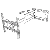 XTRARM Segunda oportunidad: Soporte para TV Crius 100 cm Rotate 400, color blanco