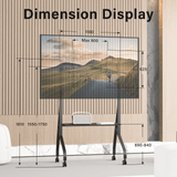 XTRARM Aura XTR-FS5150 – Mobiele tv-vloerstandaard 42"-110" Zwart